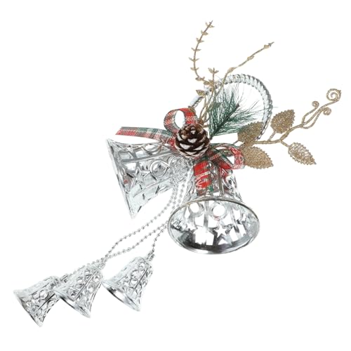 STOBAZA Weihnachtsglocken Hängedekoration Silberschimmernde DIY Christbaum Ornamente für Festliche Vielseitig Einsetzbar für Türen Wände und Fenster STOBAZA Weihnachtsglocken Hängedekoration Silberschimmernde DIY Christbaum Ornamente für Festliche Vielseitig Einsetzbar für Türen Wände und Fenster von STOBAZA