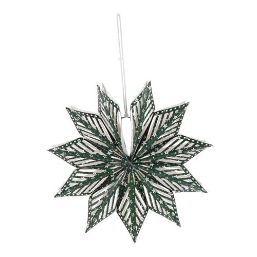 STOBAZA Weihnachtsschmuck Hochzeitsdekoration Sterne-Party-Dekorationen Hängende Sternfensterdekorationen Partei hängende Verzierung Sternverzierung Papier Grün von STOBAZA