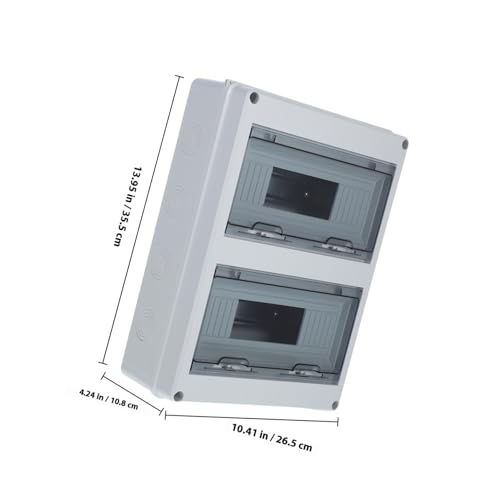STOBAZA Wetterfester Verteilerkasten Außen Strombox Schutz Elektrogehäuse Staub Regenfest für Garten und Außenbereiche Langlebiges Material Zuverlässiger Schutz STOBAZA Wetterfester Verteilerkasten Außen Strombox Schutz Elektrogehäuse Staub Regenfest für Garten und Außenbereiche Langlebiges Material Zuverlässiger Schutz von STOBAZA