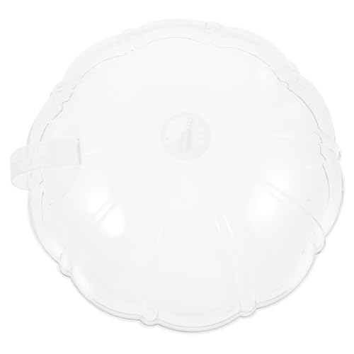 STOBAZA Wiederverwendbare Mikrowellen Spritzschutzhaube Hitzebeständiger Lebensmitteldeckel aus Lebensmittelechtem Material für Gleichmäßiges Erhitzen von Speisen Transparent von STOBAZA