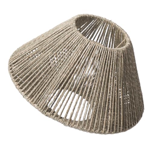 STOBAZA Woven Deckenlampenschirm aus Natürlichem Hanfseil Stabiles Leichtes Design Einfach zu Montieren Dekorativ und Langlebig Geeignet für Pendelleuchten Boho Stil für Wohnzimmer und STOBAZA Woven Deckenlampenschirm aus Natürlichem Hanfseil Stabiles Leichtes Design Einfach zu Montieren Dekorativ und Langlebig Geeignet für Pendelleuchten Boho Stil für Wohnzimmer und von STOBAZA