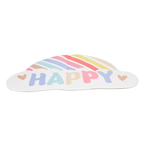 STOBAZA rutschfeste Regenbogen Fußmatte aus Saugfähigem Material für Badezimmer und Eingangsbereiche Antirutsch Teppich mit Modernem Design von STOBAZA