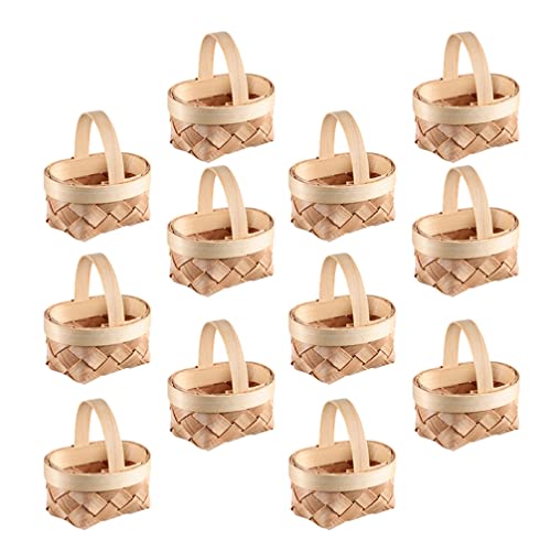 12 Stücke Mini Rattan Korb Miniatur Geschenkbox Geflochtener Blumenkorb Weidenkorb mit Henkel Obstkorb Bügelkorb Hochzeit Streukorb Süßigkeiten Geschenkkorb Blumenkinder Körbchen Tischdeko 12 Stücke Mini Rattan Korb Miniatur Geschenkbox Geflochtener Blumenkorb Weidenkorb mit Henkel Obstkorb Bügelkorb Hochzeit Streukorb Süßigkeiten Geschenkkorb Blumenkinder Körbchen Tischdeko von STOBOK