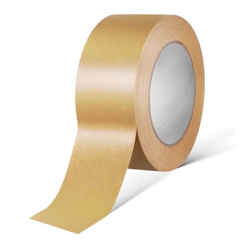 STOBOK 1 Rolle Kraftpapier Klebeband Umweltfreundliches Beschreibbares Verpackungsband Reißfest für Etikettierung und Versand Handreißbar Stark Klebend für Verschiedene Oberflächen von STOBOK