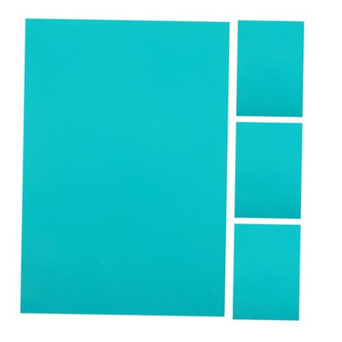 STOBOK 1 Satz Gummifolie Gravieren Platte Scrapbooking-tischset Farbpapier Zum Basteln Cutting Mat Schnitzmaterial Für PVC-schneidmatten Tragbare Schnitzmatte Green 4 Stück von STOBOK