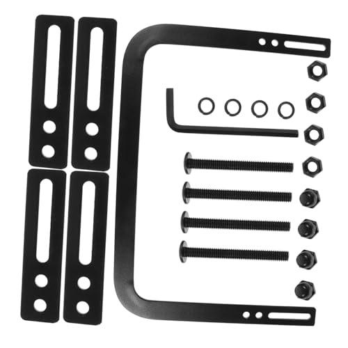 STOBOK 1 Satz Matratzenhalter Stabilisator Bett Festsetzung Matratzenhaltestange Matratzengleitstopper Matratzenunterlage Matratze Rutschfester Prallstopper Eisen Black von STOBOK