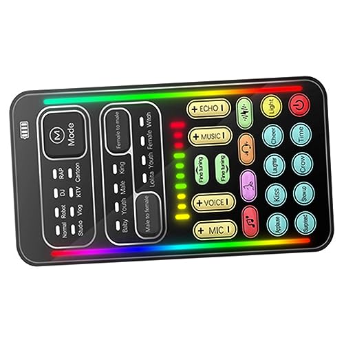 STOBOK 1 Satz Mini-soundkarte Tragbare Stimme Voice-Changer-mikrofon Gerät Klein Lustiger Stimmwechsler Multifunktionswerkzeug Tragbarer Soundwechsler Plastik von STOBOK