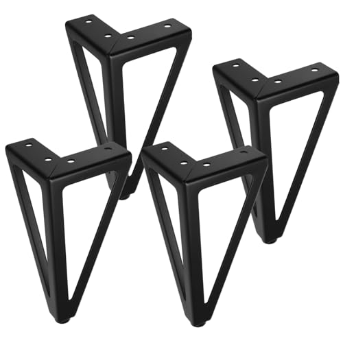 STOBOK 1 Satz Möbelfußstützen quadratische Möbelbeine Couch Sofa Bein möbel haarnadel Beine Code Schreibtischbeine höhenverstellbar Kommode Beine Ersatzbeine Eisen Black von STOBOK