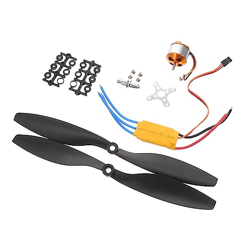 STOBOK 1 Satz Motorsatz Getriebemotor bürstenlos Drohnenmotor Elektromotor-Kit Quadcopter-Propeller aus Kunststoff Legierung elektronischer Fahrtenregler Plastik Black von STOBOK