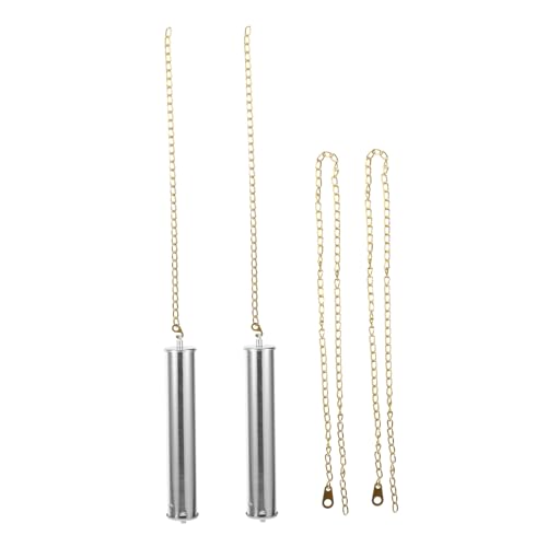 STOBOK 1 Satz Standuhr Dekohammer Pendeluhr Gewichte Uhrpendelteile Wanduhren Uhrgewicht Uhr Ersatzpendel Wanduhr Ersatzkette Uhrenteil Wanduhrwerk Uhrzubehör Eisen Silver von STOBOK