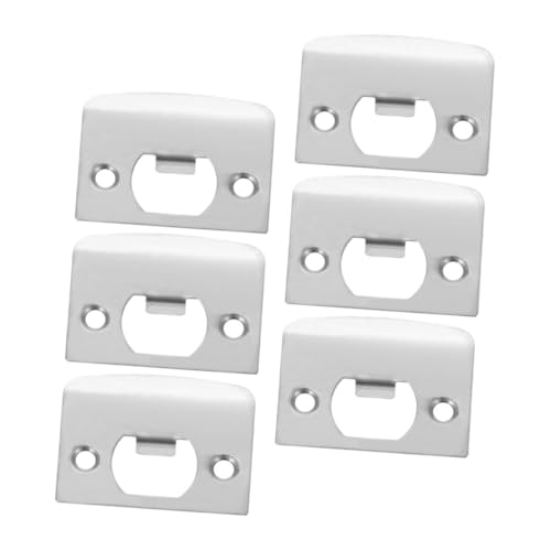 STOBOK 1 Satz Türschloss Verstärkung Platten Türschloss Abdeckplatte Für Zimmertüren Förmige Riegelplatte Für Sicheren Halt Einfache Installation 6 Stück von STOBOK