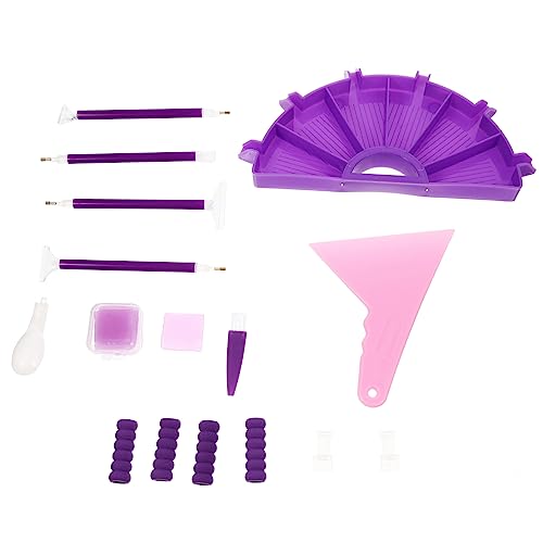 STOBOK 1 Set Multifunktionales Drehscheiben Zubehör Diamant Kunst Werkzeuge Mehrere Tabletts Behälter Für Diamant Kunst Diamant Kunst Aufbewahrungsbehälter Tabletts Für Diamant von STOBOK