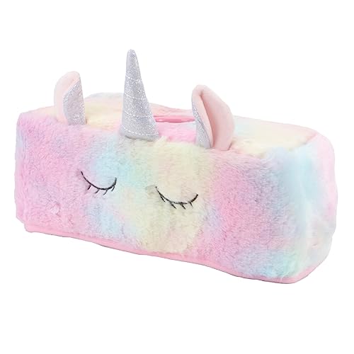 STOBOK 1 Stück Karton Plüsch-einhorn-tissue-etui Serviettenhalter Weichtuchhalter Für Schlafzimmerküchenwagen Seidenpapierspender Weiche Serviettenablage Aufbewahrungskiste Rollenpapier von STOBOK