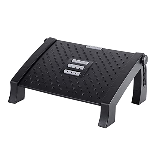 STOBOK 1 Stück Fußbank Fußhocker Unter Dem Schreibtisch Fußstützenkissen Bürofußstützen Heimbüro Gaming-Stuhl Büro Schreibtisch Fußhocker Fußschemel Stuhlzubehör Stand Abs Black von STOBOK