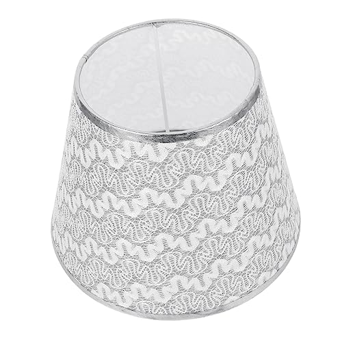 STOBOK 1 Stück Lampenschirmzubehör Stoff Lampenschirmbezug Modern Einfach Live Lampenschirm Gold Weiß Schlafzimmer Ersatzlampenschirme Für Tischlampe Nachttischlampenschirme von STOBOK