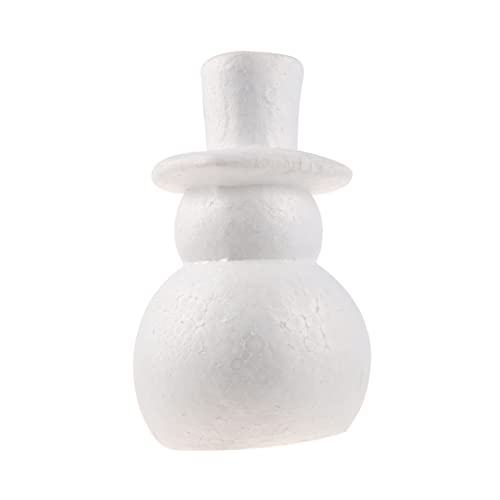 STOBOK 1 Stück Schneemann-Dekorationen Großer Schneemann Aus Styropor Schild Schneemann Aus Polystyrol Drinnen Schneemann Tischdekoration Polystyrolschaum Party Erste Weiß Schaumstoff von STOBOK