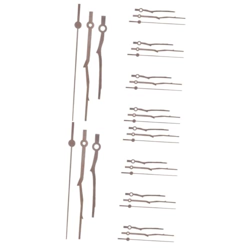 STOBOK 10 Sätze Uhrzeiger groß Gesichter Ersatzteil Hände klein Uhrenarme Uhrenhandersatz Teile Uhrenhardware Uhrenkomponenten-Kit Uhr-Hardware-Kit Uhr Handkit Holz von STOBOK
