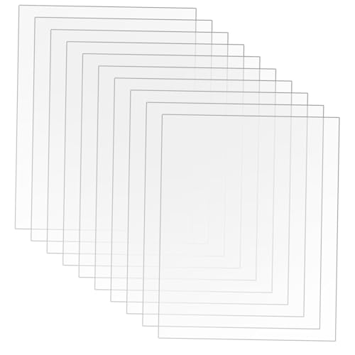 STOBOK 10 Stück Blätter Fotorahmenmalerei Plastikplatte bilderrahmen bastelmaterial Klare Malflächen Klare Malboards für Workshops klare Malplatte Fotoanzeige Fototafel Acryl Transparent STOBOK 10 Stück Blätter Fotorahmenmalerei Plastikplatte bilderrahmen bastelmaterial Klare Malflächen Klare Malboards für Workshops klare Malplatte Fotoanzeige Fototafel Acryl Transparent von STOBOK