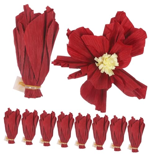 STOBOK 10 Stück Krepppapier Blumenstrauß Papierhandtücher Rosen Frische Blumen Möbel Karneval Krepppapier Groß Krepp von STOBOK