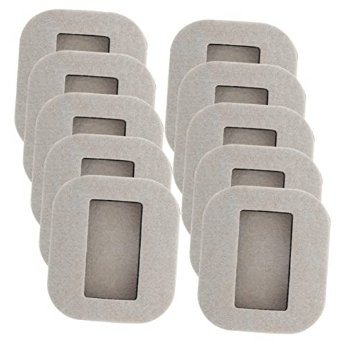 STOBOK 10 Stück Möbeluntersetzer Filz Caster Cups für Stühle und Sofas rutschfeste Bodenschoner Kratzfeste Möbelgleiter Geeignet für Bürostühle und Möbel mit Rollen von STOBOK