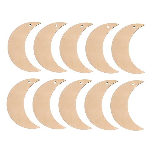 STOBOK 10stücke Unbehandelte Holzmond Dekorationen Diy Holzscheiben Für Weihnachtsbaum Bastelprojekte Natürliche Holzmaterialien STOBOK 10stücke Unbehandelte Holzmond Dekorationen Diy Holzscheiben Für Weihnachtsbaum Bastelprojekte Natürliche Holzmaterialien von STOBOK