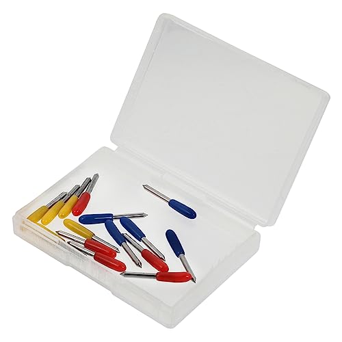 STOBOK 15-teiliges Schneidemesser Aus Wolframstahl Für Beschriftungsmaschinen Von 30 ° 45 ° Und 60 ° Stoffschneidewerkzeug Nadelsatz Für Graviermaschinen STOBOK 15-teiliges Schneidemesser Aus Wolframstahl Für Beschriftungsmaschinen Von 30 ° 45 ° Und 60 ° Stoffschneidewerkzeug Nadelsatz Für Graviermaschinen von STOBOK