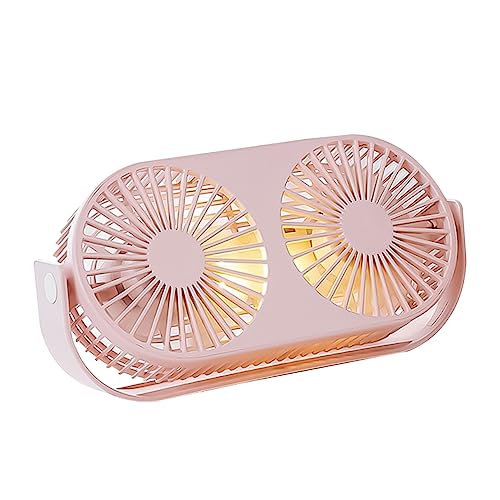 STOBOK 1Pc Doppelkopf Nachtlicht USB Tragbarer Tischventilator Mini Mit Nachtlicht Tischventilator Handventilator Doppelkopf Rosa STOBOK 1Pc Doppelkopf Nachtlicht USB Tragbarer Tischventilator Mini Mit Nachtlicht Tischventilator Handventilator Doppelkopf Rosa von STOBOK