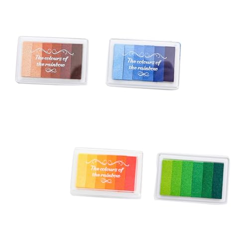 STOBOK 1Stk Kunst Stempelkissen Regenbogen-Finger-Stempelkissen Stempel mit Regenbogentinte DIY-Partner Stempelkissen für Kinder Tintenstempel für Kinder sechs Farben Briefmarke Siegel STOBOK 1Stk Kunst Stempelkissen Regenbogen-Finger-Stempelkissen Stempel mit Regenbogentinte DIY-Partner Stempelkissen für Kinder Tintenstempel für Kinder sechs Farben Briefmarke Siegel von STOBOK