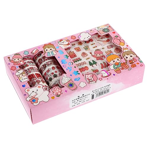 STOBOK Washi Tape Mit Dekorativen Mustern Für Tagebuch Sticker Tape Bänder Aufkleber Für Tagebuch Kalender Karten Bilderrahmen von STOBOK