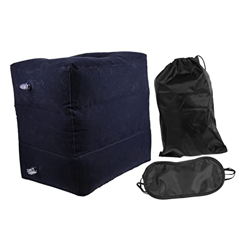 STOBOK 1stk Aufblasbare Matte Kabellos Automodell Modell Mädchenstirnband Wohnung Toilettenlicht Nachtlicht Reisekissen Kaninchen Lampe Mit Hasenmuster Nicht Tragbares Kissen Jet Blue PVC von STOBOK