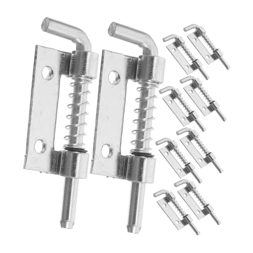 STOBOK 2 Sätze Federscharnierbolzen Gefederte Torriegel Zylinder Garagentorriegel Gefederter Federstift Gefederter Riegelstift Verchromter Schieberiegelriegel 10 Stück * 2 STOBOK 2 Sätze Federscharnierbolzen Gefederte Torriegel Zylinder Garagentorriegel Gefederter Federstift Gefederter Riegelstift Verchromter Schieberiegelriegel 10 Stück * 2 von STOBOK