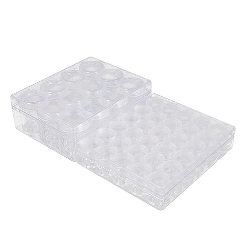 STOBOK 2 Sätze Lagerung Und Abfüllung Teller Süßigkeiten Behälter Wasserflasche Perlen Funkeln Luftdicht Aufbewahrungsboxen Mit Deckel Wegbringen Zinn Röhren Korb Plastik von STOBOK