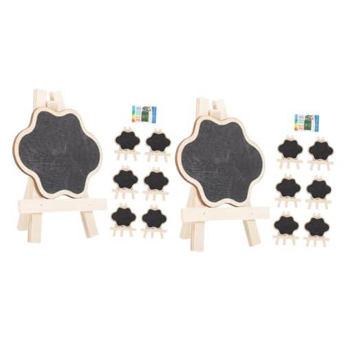 STOBOK 2 Sätze Mini-tafel Kleine Tafelschilder Mit Ständer Winzig Erwachsene Staffelei Stehen Stand Bretter Und Ständer Tafeln Mini -tafel Erste Kindertisch Etikett Kreide von STOBOK