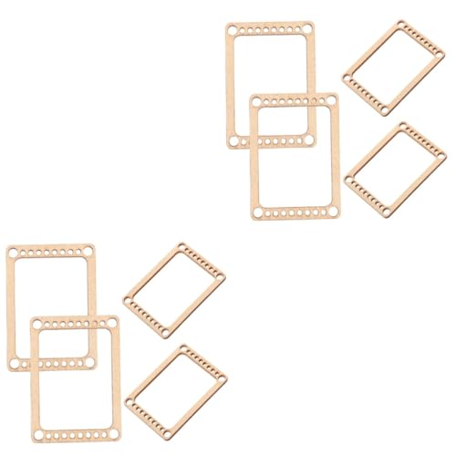 STOBOK 2 Sätze Mini-webbrett Mini-werkzeugsatz Handgefertigtes Webbrett Kleine Weberei Mini-webwerkzeug Mini Webstuhl Mini Loom Mini-webstuhl Bastelbrett Zum Weben Holz 4 Stück * 2 von STOBOK