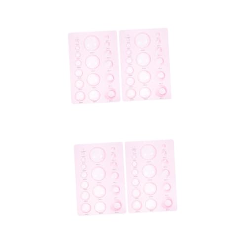 STOBOK 2 Sätze Papierformer Facilitation Handwerkzeug Stieltopf Anpflanztöpfchen Tapete Pink Anfänger Mini Quilling-Form Kunstpapier DIY Board Kunstwerk Form Plastik Rosa 2 Stück * 2 von STOBOK