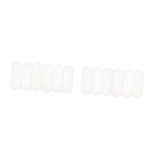 STOBOK 2 Sätze Punktbohrer Herrscher Diamant Große Tabletts Untersetzer Edelsteine Strassplatte Aufbewahrungsschale Aus Strass Sortierfach Für Perlen Plastik Transparent 6 Stück * 2 von STOBOK