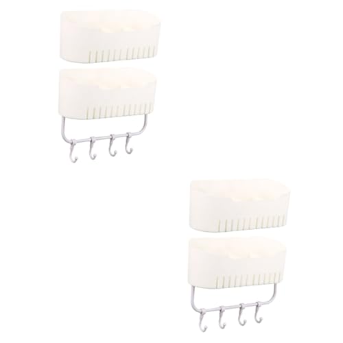 STOBOK 2 Sätze Speicherregalspeicherbox Haken Handtuchhalter Für Badezimmer Entleeren Badezimmer-aufbewahrungsregal Bad Organizer Duschzubehör Duschregale Abfluss Weiß Pp 2 Stück * 2 STOBOK 2 Sätze Speicherregalspeicherbox Haken Handtuchhalter Für Badezimmer Entleeren Badezimmer-aufbewahrungsregal Bad Organizer Duschzubehör Duschregale Abfluss Weiß Pp 2 Stück * 2 von STOBOK