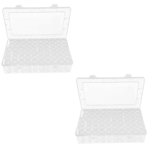 STOBOK 2 Sätze transparente Aufbewahrungsbox aufbewahrungsdose Storage Boxes versandetiketten Storage Bins Kühlschrank-Organizer Schallplattenreiniger Samenorganisator Samenbehälter PVC von STOBOK