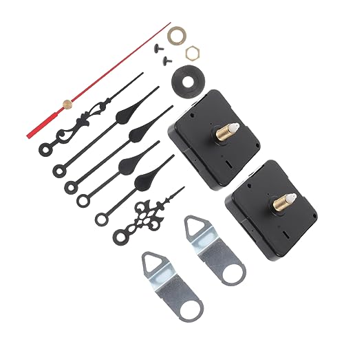 STOBOK 2 Sets Uhrwerk Set Uhrwerk Set Retro Für Teile Ersetzen Reparieren Ersatzuhr Zubehör Wanduhr Uhrwerk Set Uhrbau Sets Haushaltsuhr Set Kunststoff von STOBOK
