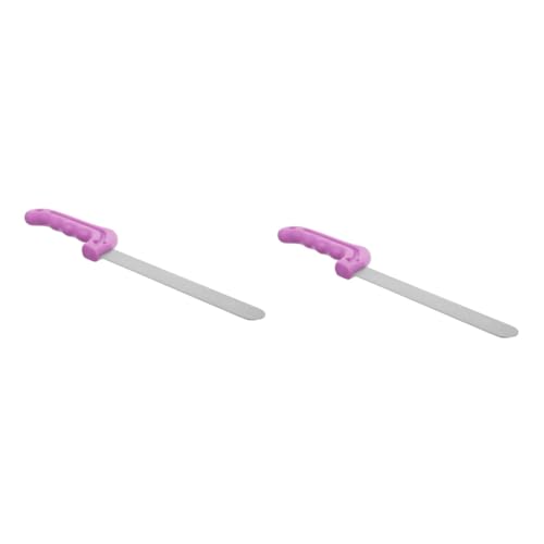 STOBOK 2 Stück Blumenkelle aus Edelstahl Blumen- Schaumschneider Cutter blumiger Nasser Schaum Schneidwerkzeug Ausstecher für Blumenarrangements Blumenschaumblockschneider Plastik Violet von STOBOK