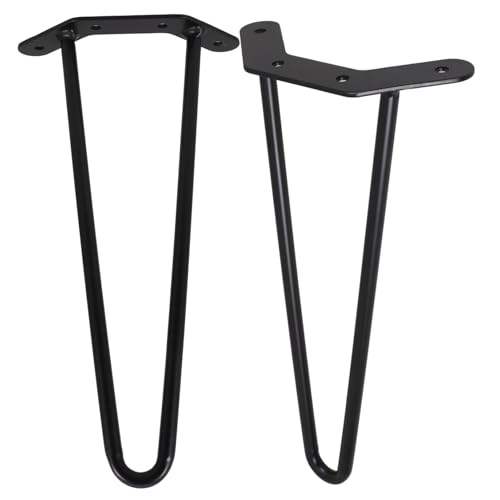STOBOK Haarnadel Tischbeine 2 Stück Metall Tischbeine für Selbstgemacht Möbel Stabil und Langlebig Verstellbar für Esstische und Schreibtische Schwarz STOBOK Haarnadel Tischbeine 2 Stück Metall Tischbeine für Selbstgemacht Möbel Stabil und Langlebig Verstellbar für Esstische und Schreibtische Schwarz von STOBOK