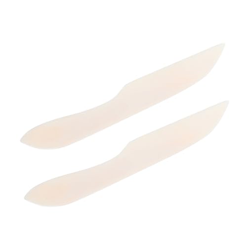 STOBOK 2 Stück Tonschnitt Bastelwerkzeug aus Papier Bone Folder Papierfalter Ordner aus Knochenpapier Scorer-Tool Origami-Werkzeug aus Papier Papierbewertungstool Rinderknochen Beige von STOBOK