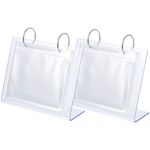 STOBOK 2 X Acryl-Tischplatte Flip-Kalender Fotorahmen Bildhalter Buch Klare Rahmen Desktop-Display-Halter Album-Staffelei STOBOK 2 X Acryl-Tischplatte Flip-Kalender Fotorahmen Bildhalter Buch Klare Rahmen Desktop-Display-Halter Album-Staffelei von STOBOK