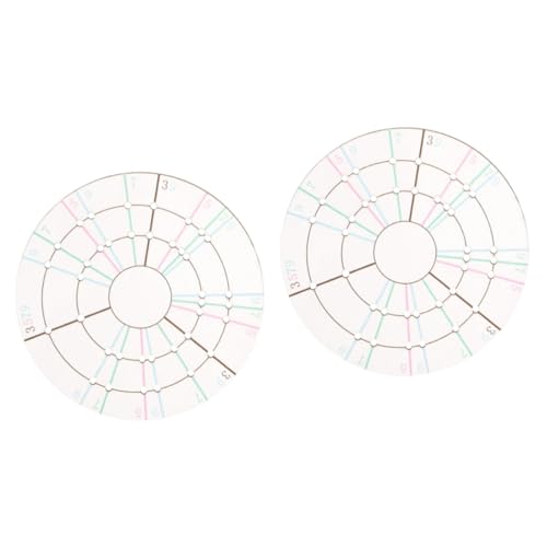 STOBOK 2stücke Pottery Tool Acryl Disc Für Präzise Tonvermessung Töpferei Werkzeug Zur Gleichmäßigen Teilung Von Handwerkszubehör Für Künstler Und Hobbyisten von STOBOK