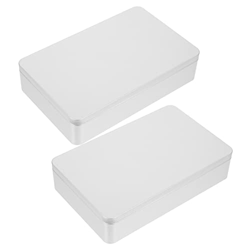 STOBOK 2stücke Rechteckige Weißblechbox Mit Deckel Bonbondosen Aus Geschenkdosen Zum Verpacken Von Süßigkeiten Teeblättern Und Schmuck Für Hochzeiten Dinnerpartys Und Heimdekoration STOBOK 2stücke Rechteckige Weißblechbox Mit Deckel Bonbondosen Aus Geschenkdosen Zum Verpacken Von Süßigkeiten Teeblättern Und Schmuck Für Hochzeiten Dinnerpartys Und Heimdekoration von STOBOK