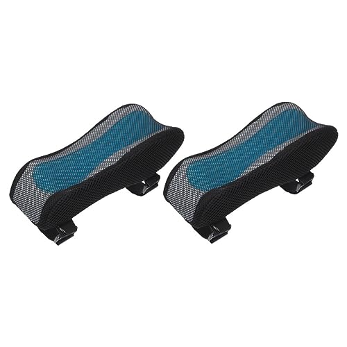 STOBOK Ergonomische Gaming-Stuhl-armlehnen Memory Foam Gel Grid Schwarz Armlehnenkissen-Set von STOBOK