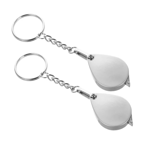 STOBOK 2pcs 10x Taschenfaltungsgrößen Juwelers Lupe Lupe Lupe Keychain Optical Objektiv Für Schmuckmünzen Und Miniaturmalerei STOBOK 2pcs 10x Taschenfaltungsgrößen Juwelers Lupe Lupe Lupe Keychain Optical Objektiv Für Schmuckmünzen Und Miniaturmalerei von STOBOK