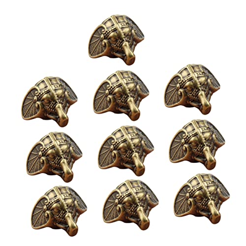 STOBOK 3 Sätze Eckfüße Für Schmuckkästen Teiliges Retro Design Zur Erhöhung Und Dekoration Von Holzkisten Installieren Langlebig Für Ihre Möbel 10 Stück * 3 von STOBOK