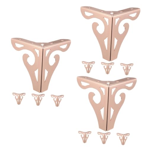 STOBOK 3 Sätze Metall Möbelbeine Moderne Möbelfüße Für Couch Schrank Und Roségold Stabil Und Langlebig Für DIY Möbelprojekte 4 Stück * 3 von STOBOK