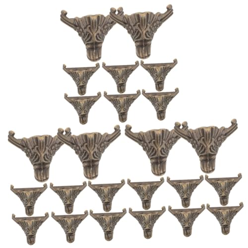 STOBOK 3 Sätze Möbel Füße Teiliges Vintage Schmuckbox Eckenschutz Dekorative Möbelbeine Für Holzkisten Installieren Langlebig Und Stabil Für Möbeldekoration 8 Stück * 3 STOBOK 3 Sätze Möbel Füße Teiliges Vintage Schmuckbox Eckenschutz Dekorative Möbelbeine Für Holzkisten Installieren Langlebig Und Stabil Für Möbeldekoration 8 Stück * 3 von STOBOK